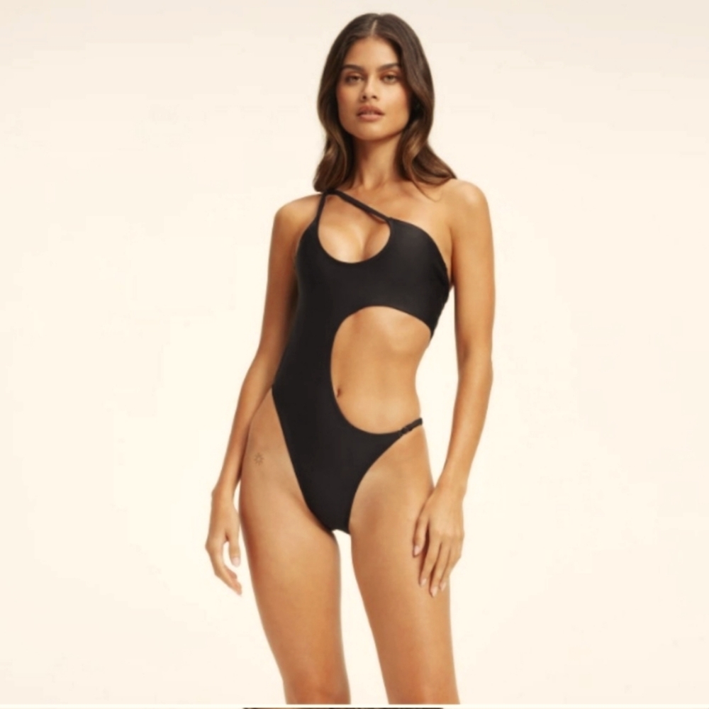 Good American MIAMI ONE-PIECE SWIMSUIT Black Size L